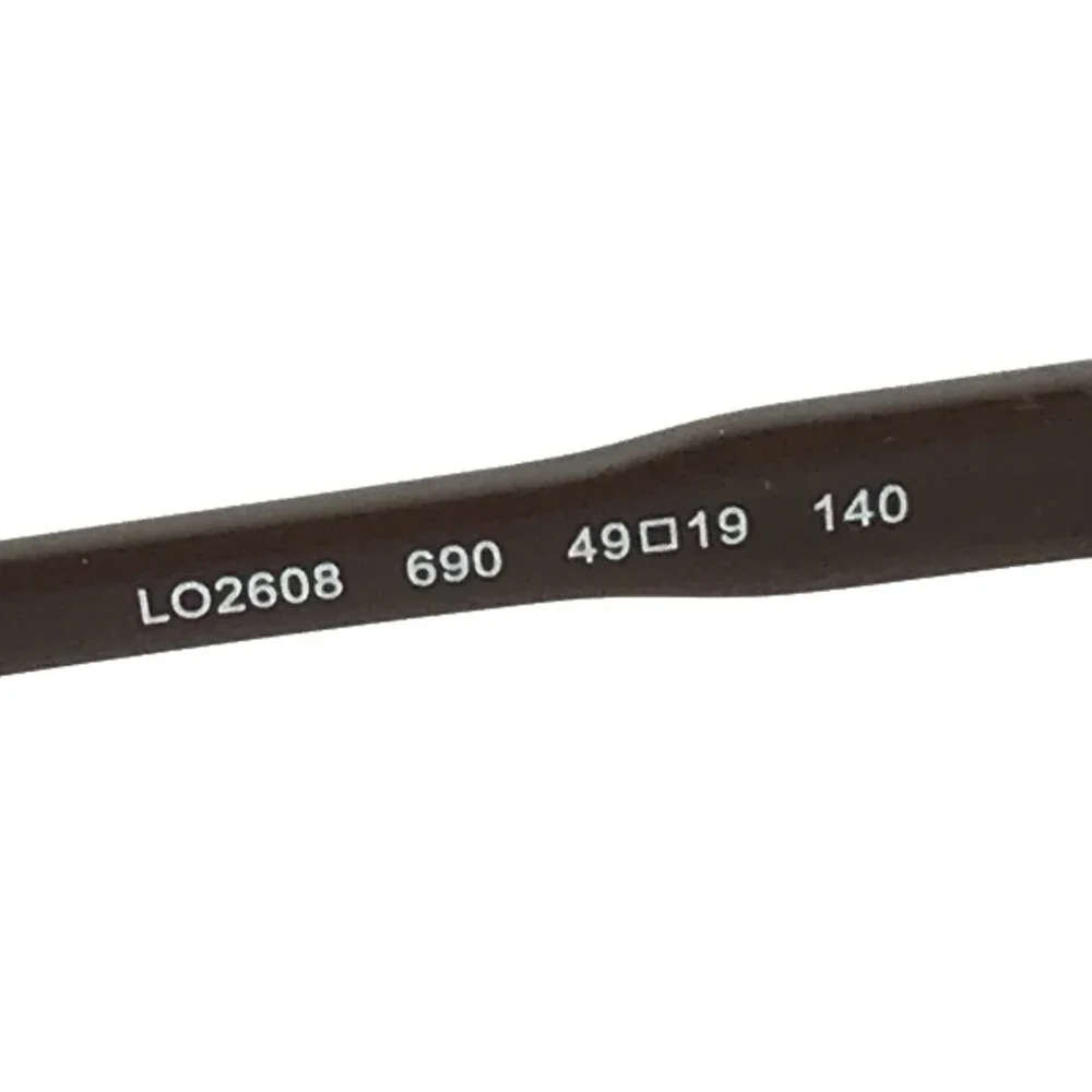 Longchamp Eyeglasses Frames LO2608 690 Pink Tortoise Round Full Rim 49-19-140